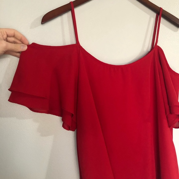 Red Ruffle Top - Picture 3 of 5